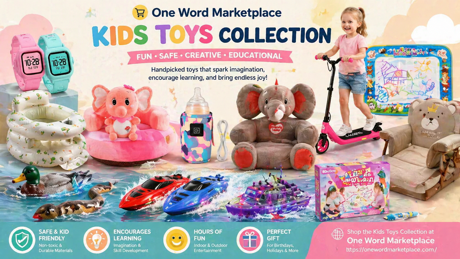Discover Fun and Learning with Our Kids Toys Collection at One Word Marketplace