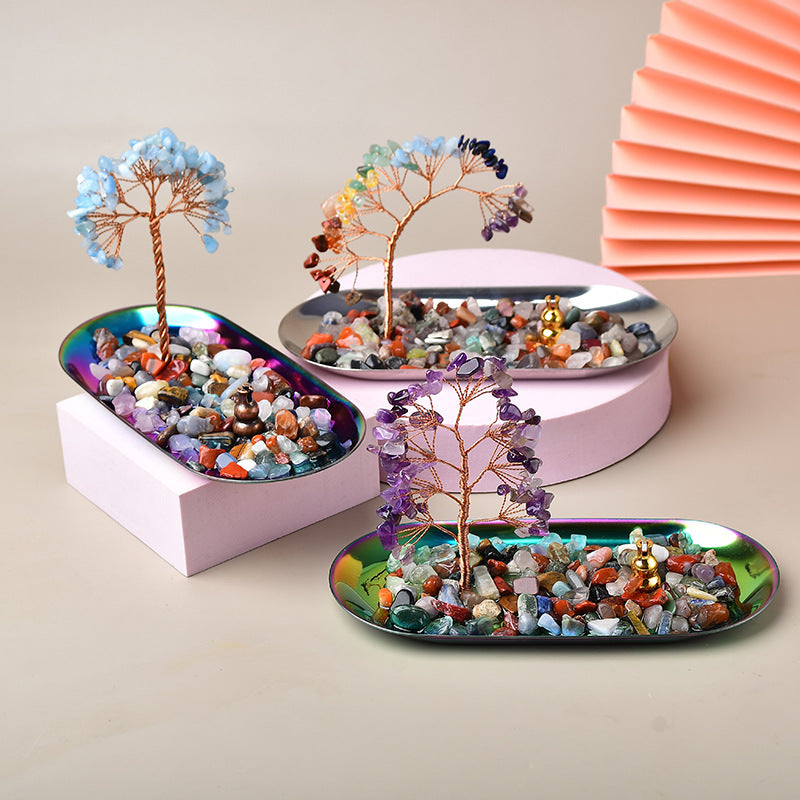 Natural Crystal Fortune Tree – Healing Energy Decor
