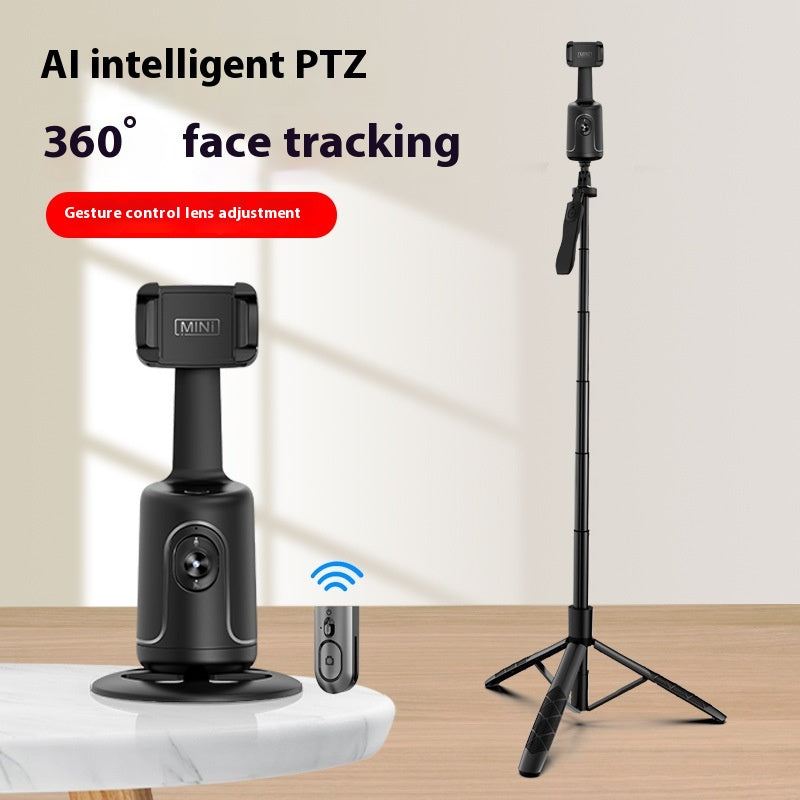 360 auto face tracking AI smart gimbal for smartphones with gesture control and tripod compatibility