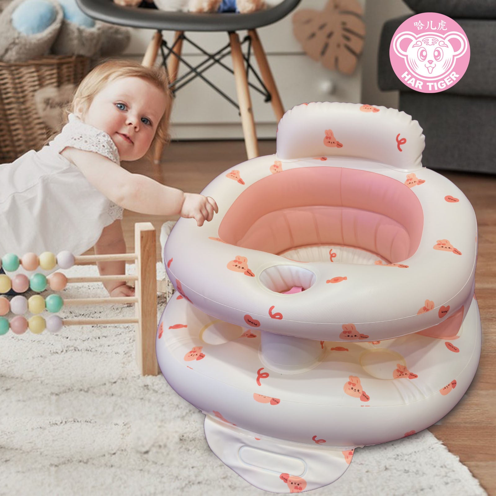 Infant Dining Chair - Baby Inflatable Sofa Seat for Feeding & Playtime