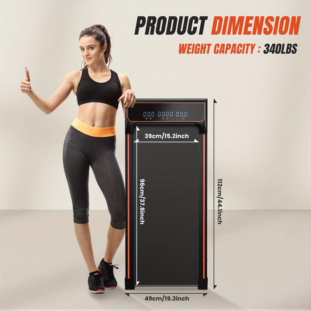 Compact Walking Pad Treadmill - Portable Under Desk Treadmill with Remote Control