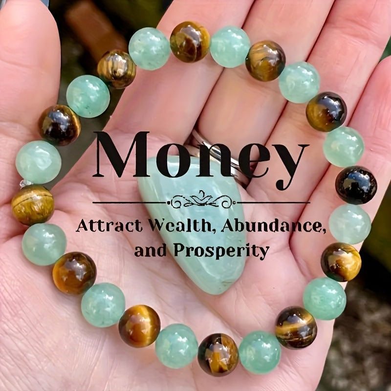 Universal Natural Stone Bracelet Citrine Dongling Stone Malachite Bracelet