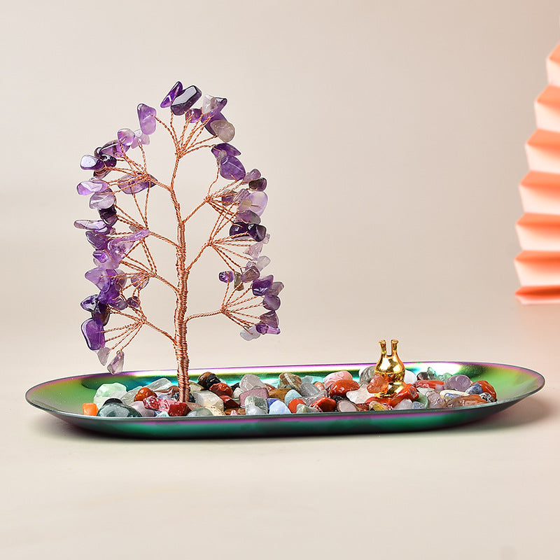 Natural Crystal Fortune Tree – Healing Energy Decor