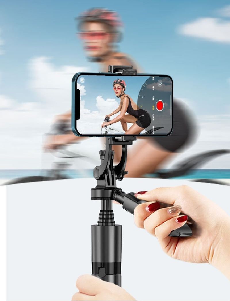 360 auto face tracking gimbal with AI smart face tracking and gesture control for smartphone video stabilization and vlogging