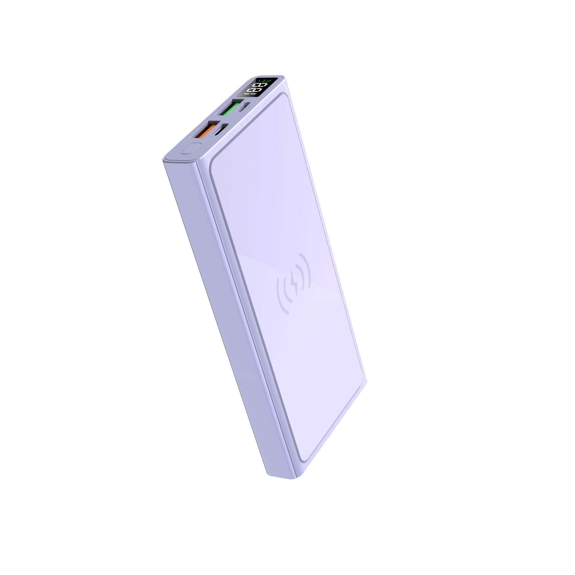 Wireless charging pad on a white background