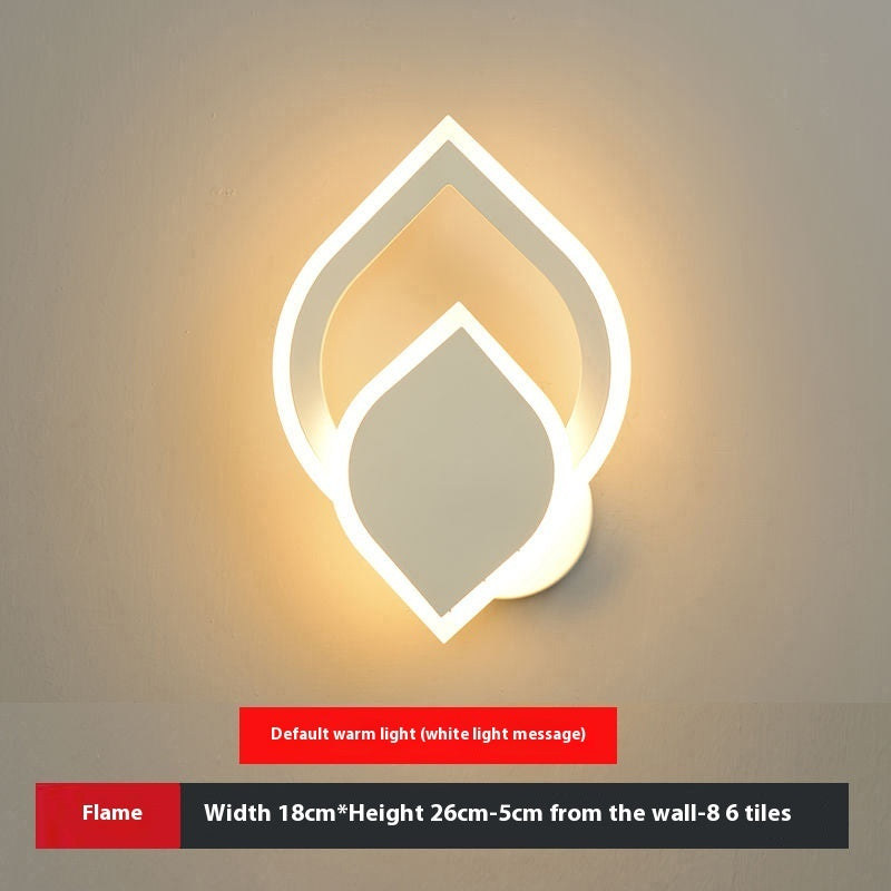 LED Heart-shaped Creative Bedroom Living Room Road Background Wall Bedside Lamp