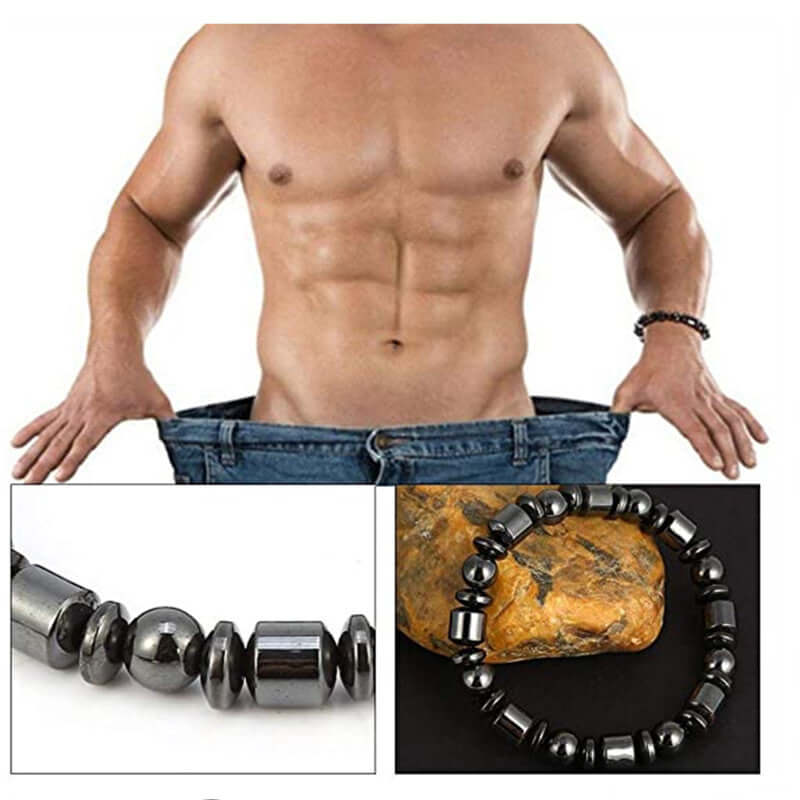 Unisex Pentagram Stone Magnetic Health Bracelet Jewelry