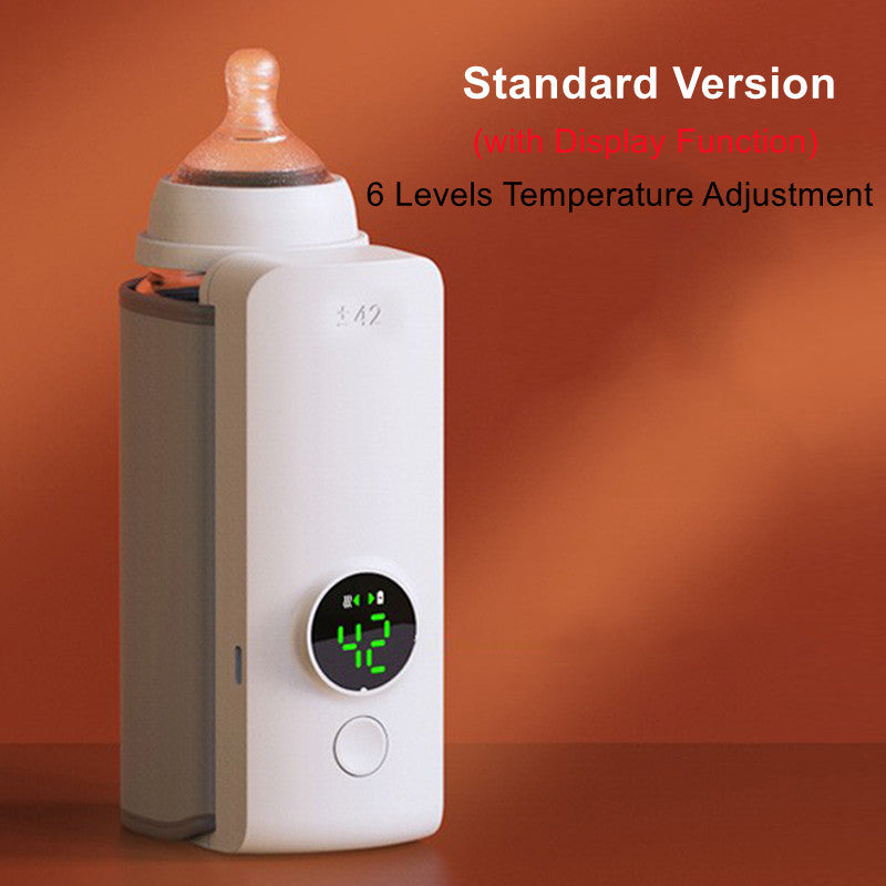 Portable Wireless Rechargeable Baby Bottle Warmer - USB Travel Milk Warmer