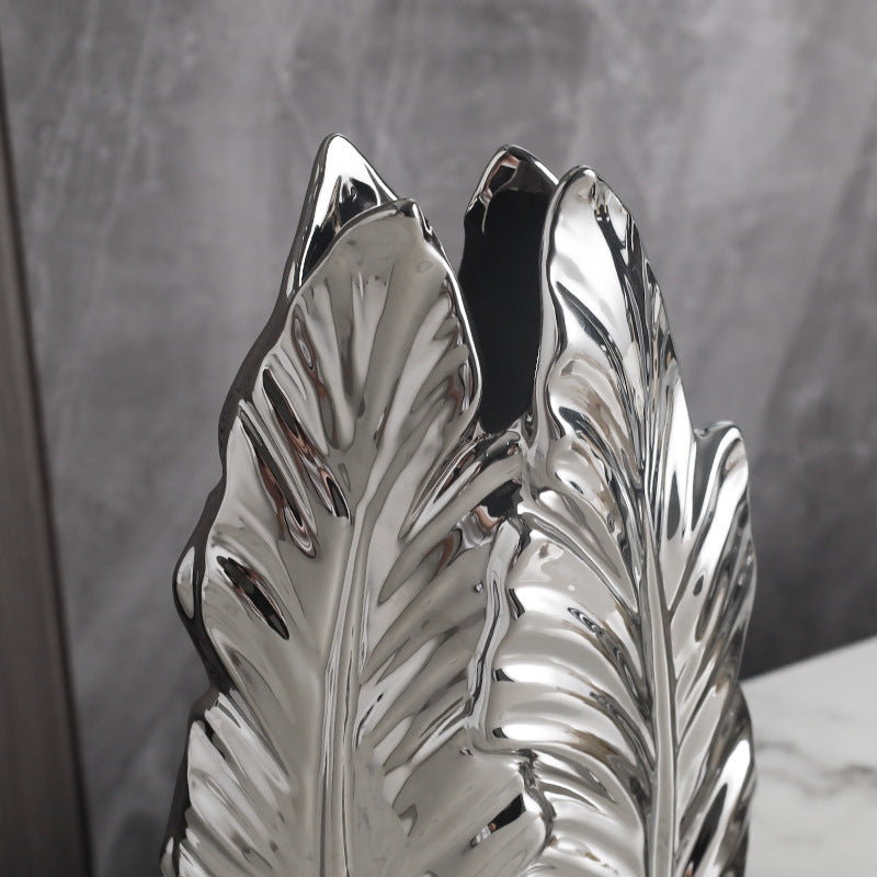 Ceramic Vases - Elegant Electroplated Home Decor for Living Room & Dining Table
