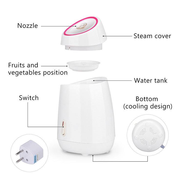 Household thermal spray device with nano mist for deep skin moisturizing