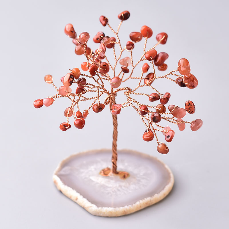 Natural Crystal Tree Ornaments Office Decoration