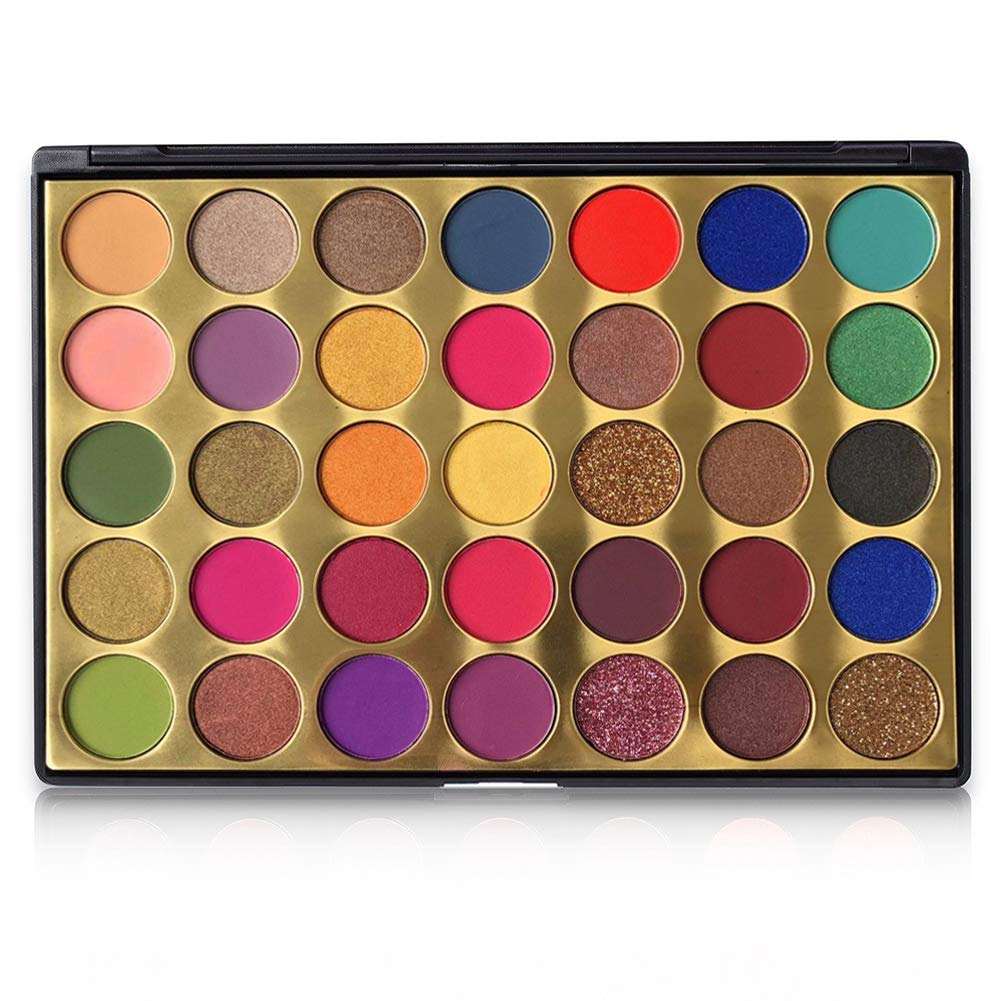 Glitter powder glitter eyeshadow palette showcasing shimmering, versatile shades for sparkling eye makeup looks