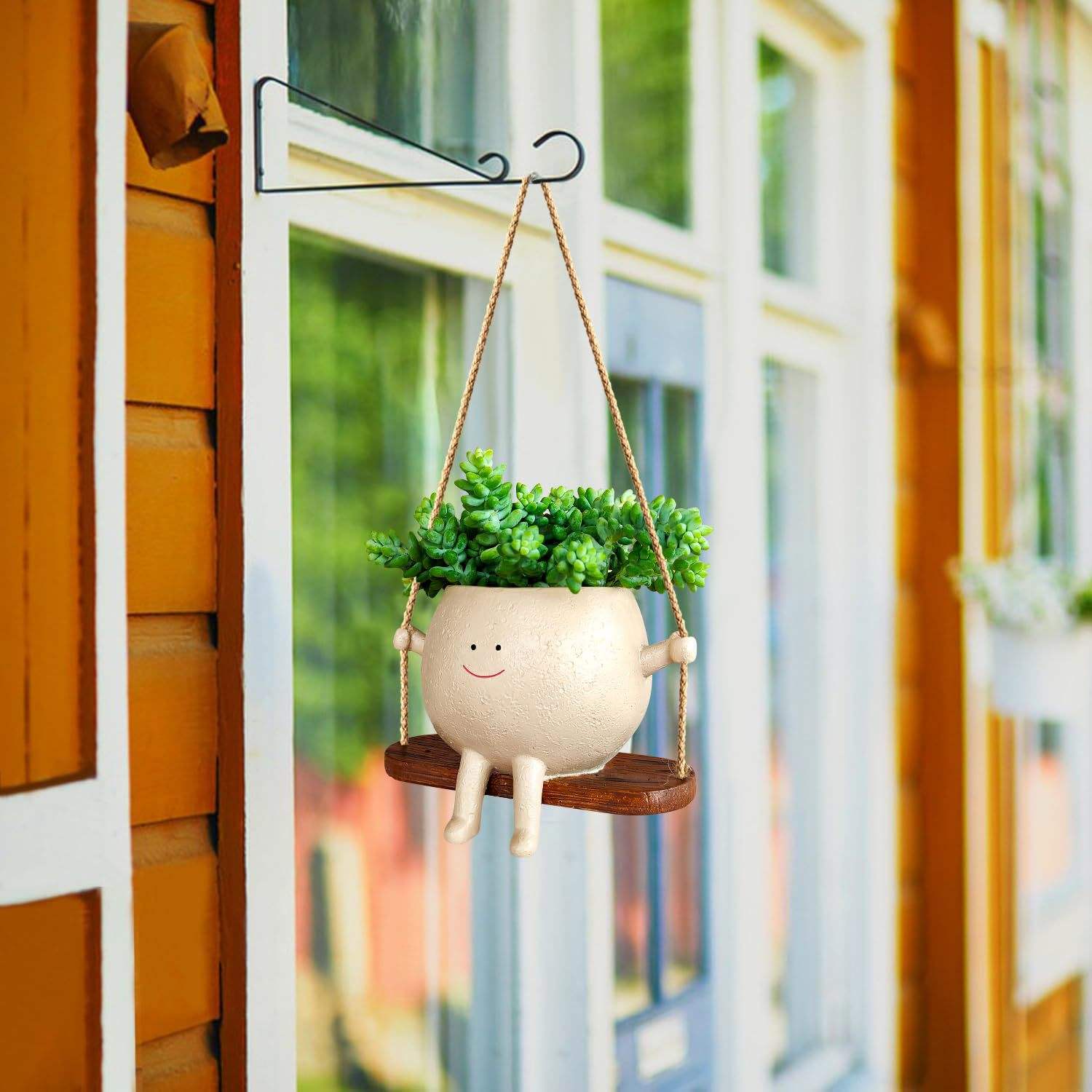 Swing Face Planter Pot | Cute Wall Hanging Succulent Flower Pot