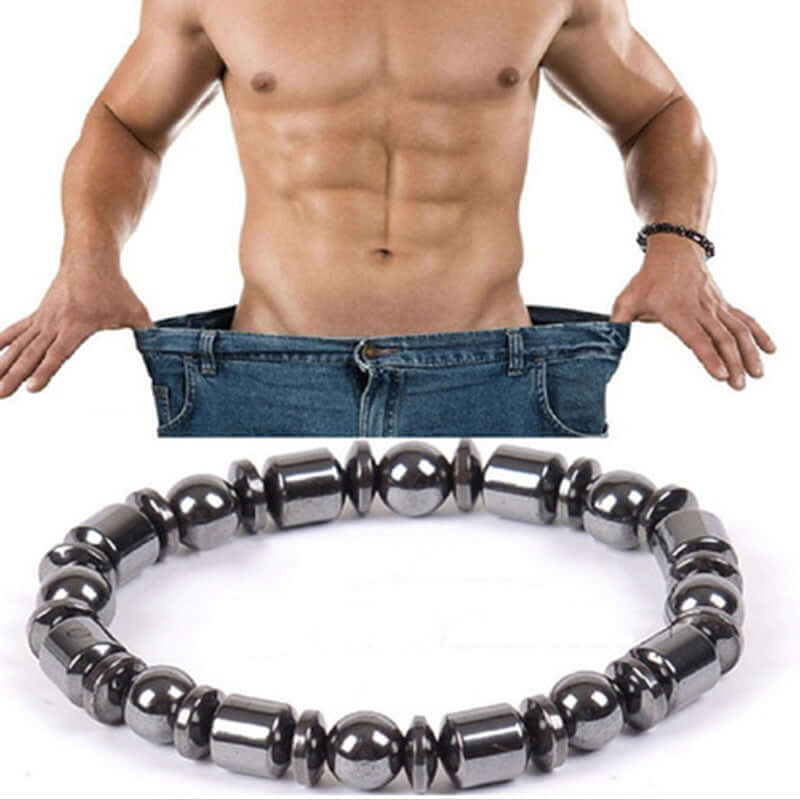 Unisex Pentagram Stone Magnetic Health Bracelet Jewelry