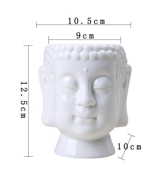 Ceramic Buddha Flower Pot | Handmade Traditional Chinese Style Planter
