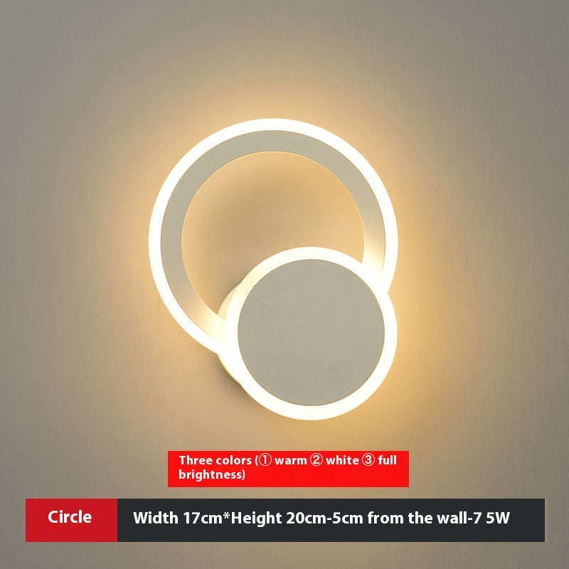 LED Heart-shaped Creative Bedroom Living Room Road Background Wall Bedside Lamp