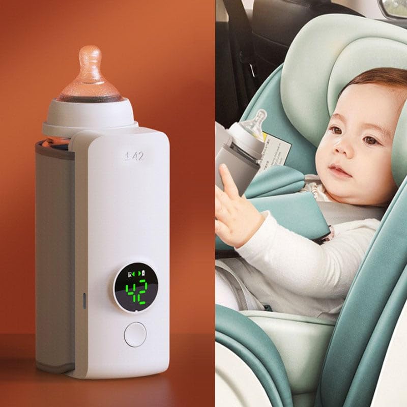 Portable Wireless Rechargeable Baby Bottle Warmer - USB Travel Milk Warmer