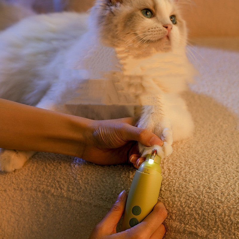 Electric nail grinder for pets with USB rechargeable design and quiet operation