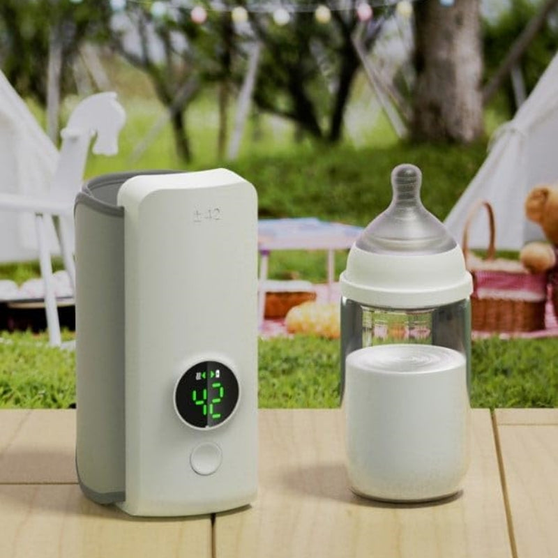 Portable Wireless Rechargeable Baby Bottle Warmer - USB Travel Milk Warmer