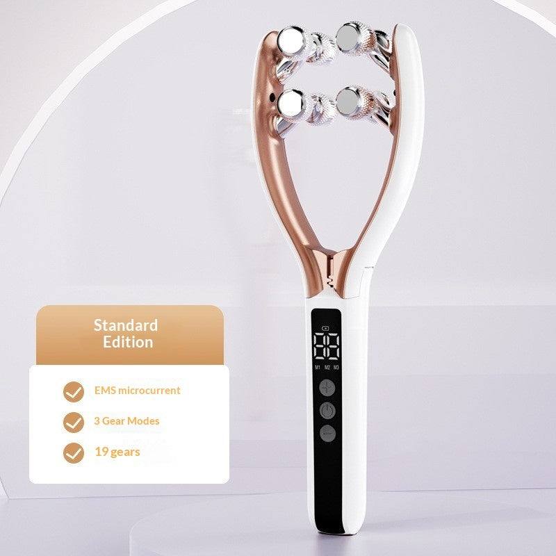 V-Roller EMS Microcurrent - Face Roller with Red & Blue Light Therapy