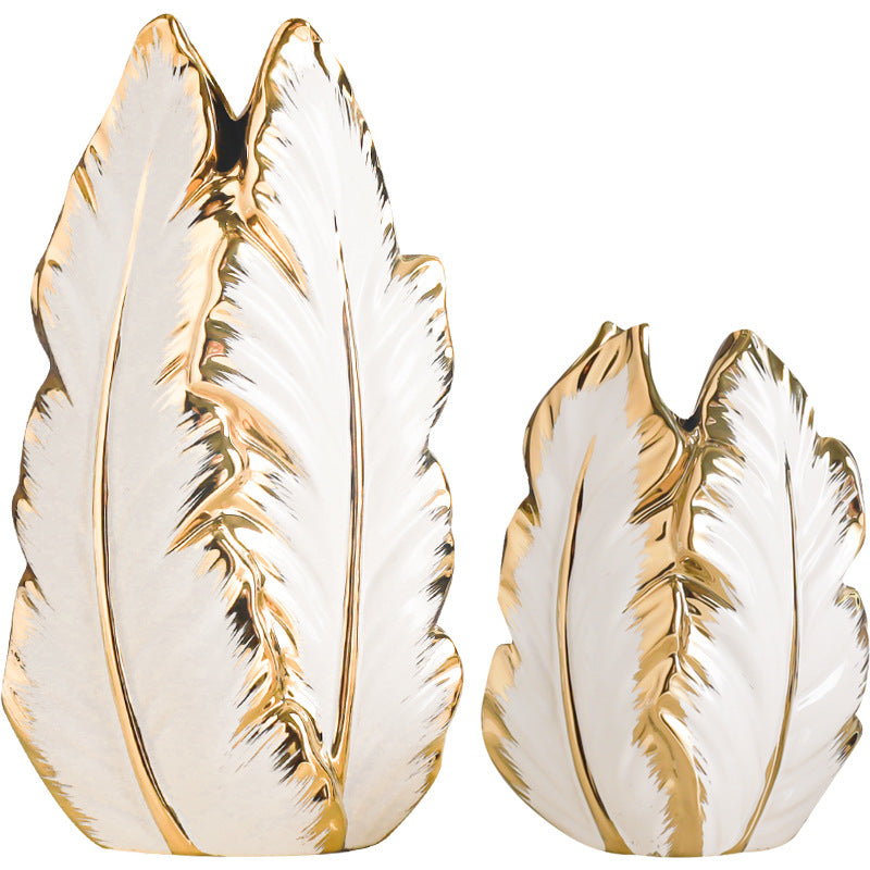 Ceramic Vases - Elegant Electroplated Home Decor for Living Room & Dining Table