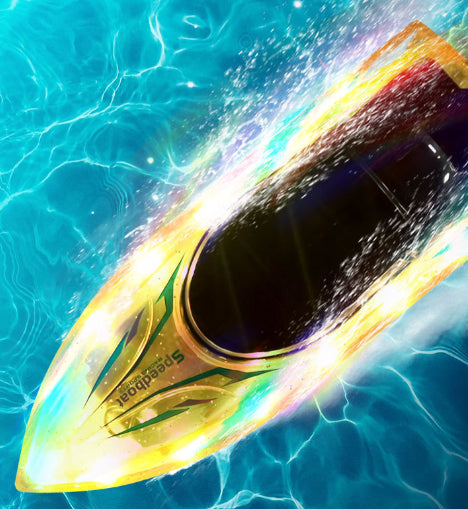 Electric Water Remote Control Ship - Waterproof Automatic Reset Kids Toy Boat