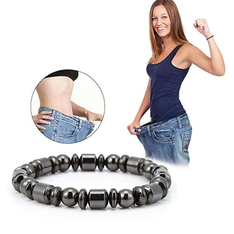 Unisex Pentagram Stone Magnetic Health Bracelet Jewelry